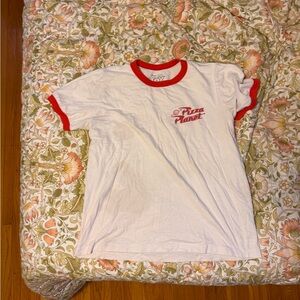 Hot Topic White and Red Pizza Planet Tee
